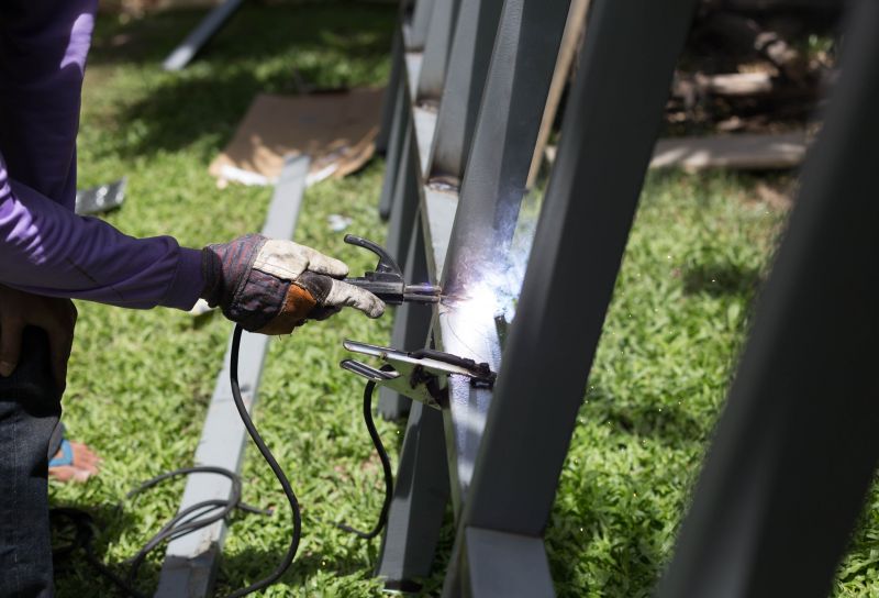 Metal Fence Repair detail